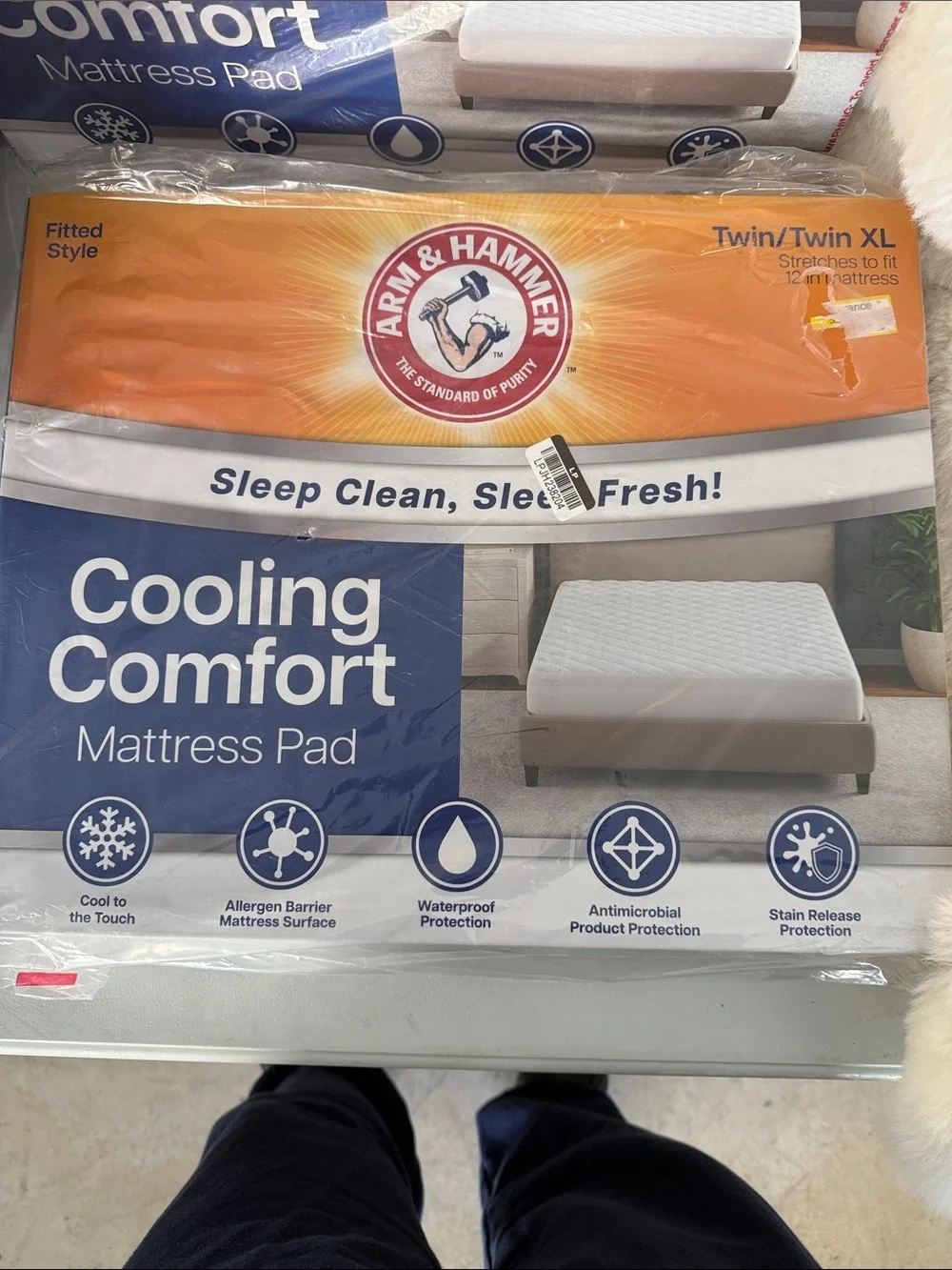 Cooling Comfort Mattress Pad - White (Twin/Twin XL)